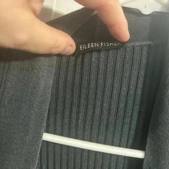 Eileen Fisher Sleek Tencel Rib Cardigan - Picture 2 of 6